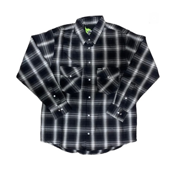 NWT Mint Speed Shop Flannel - Picture 1 of 3